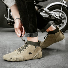 Fleecegefütterte handgemachte Baumwollschuhe Herren