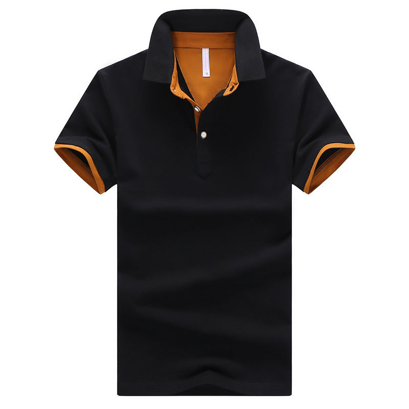 Slim-fit Revers POLO Shirt Sommer Junge Männer Mode Hübsches T-shirt Alle-spiel