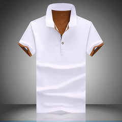 Slim-fit Revers POLO Shirt Sommer Junge Männer Mode Hübsches T-shirt Alle-spiel