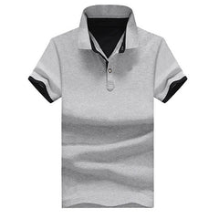 Slim-fit Revers POLO Shirt Sommer Junge Männer Mode Hübsches T-shirt Alle-spiel