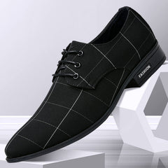 Herrenschuhe Herren Abendschuhe Leder Atmungsaktiv Freizeit Business Canvas Formelle Schuhe
