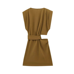 Damenbekleidung Temperament Öffnungsdesign Kleid