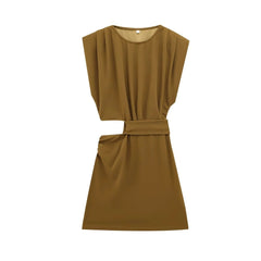 Damenbekleidung Temperament Öffnungsdesign Kleid
