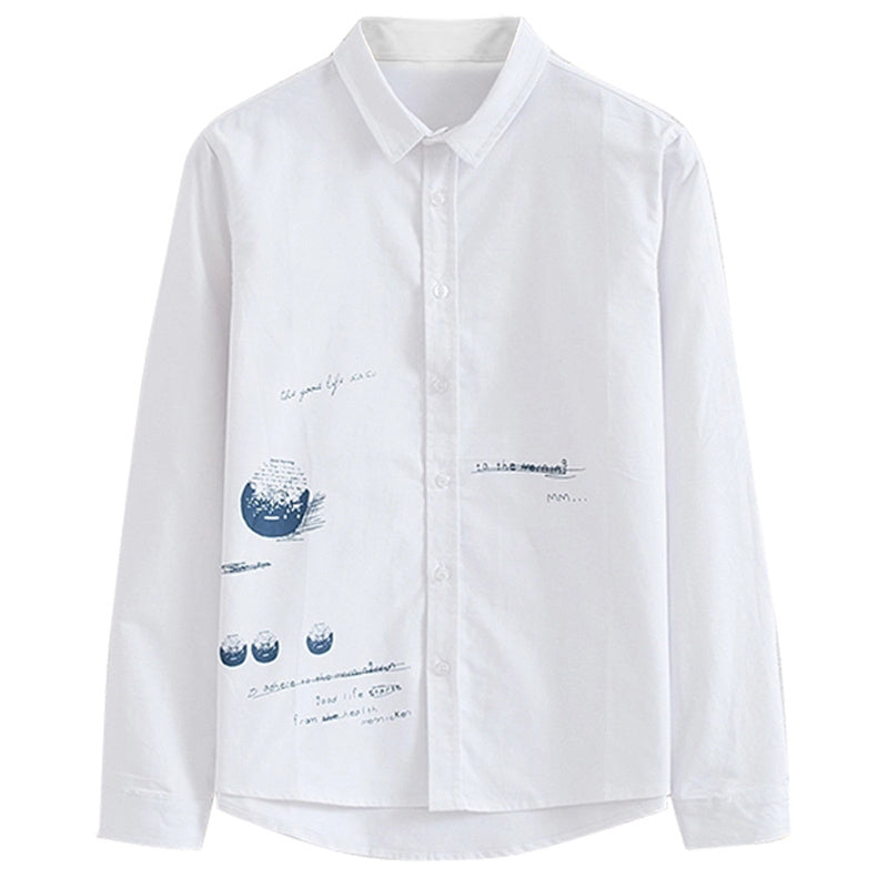 Herren-Hemd mit trendigem Print und schmaler Passform